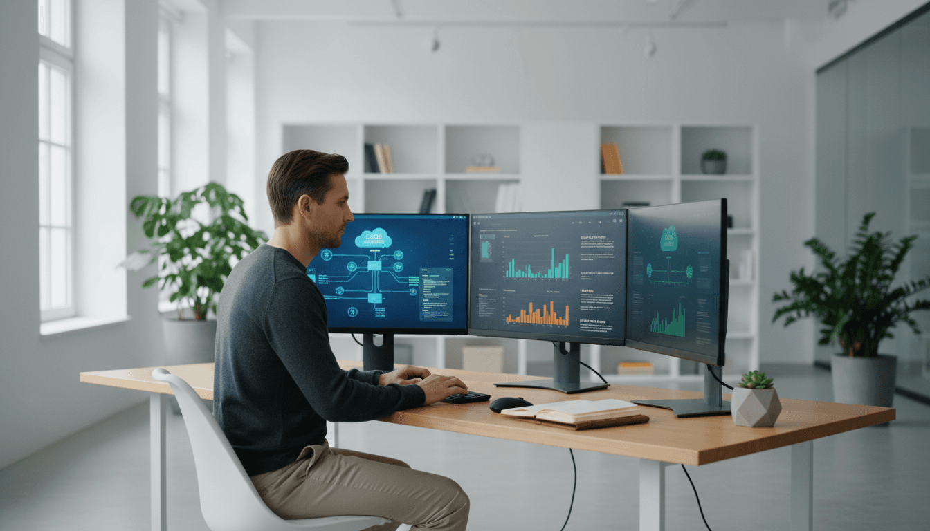 IT consultant at work